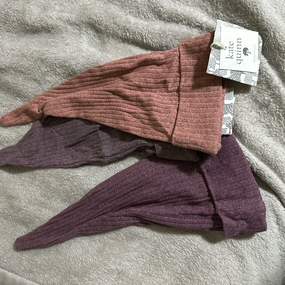 Kate Quinn Ribbed Gnome Hats Bundle 3pc Newborn NWT